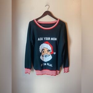 Tipsy Elves Oversized Ugly Christmas Sweater Santa Holiday